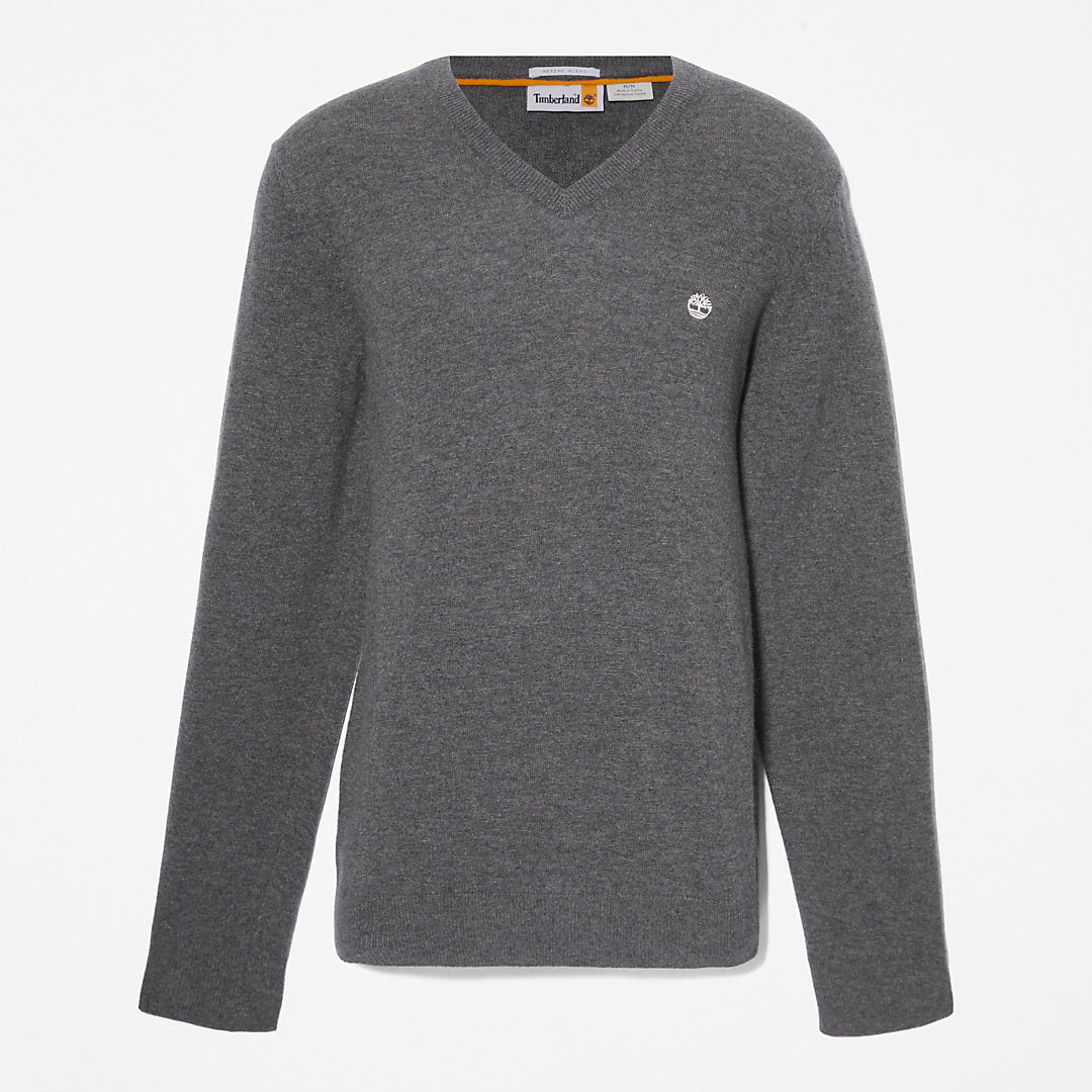 Timberland Great Value - Cohas Brook V-Neck Sweater for Men in Dark Grey