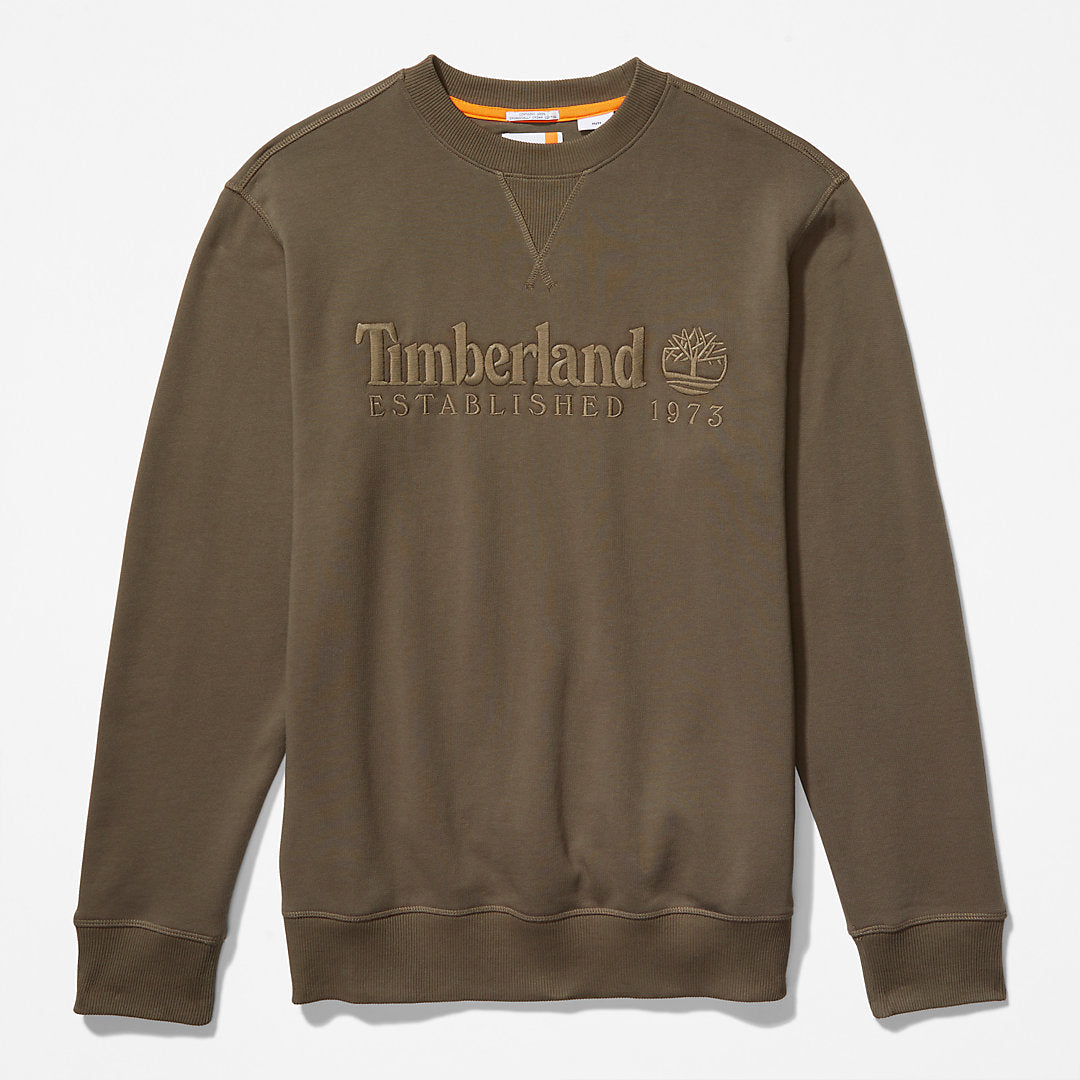 Timberland Everyday - Outdoor Heritage Crewneck Sweatshirt for Men in Dark Green