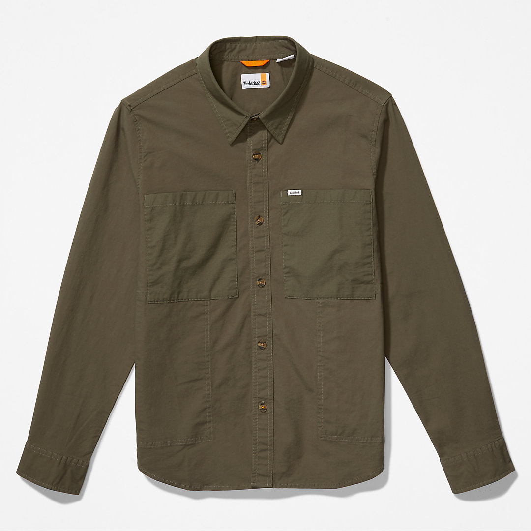 Timberland Essential - Outdoor Heritage Overshirt for Men in Dark Green