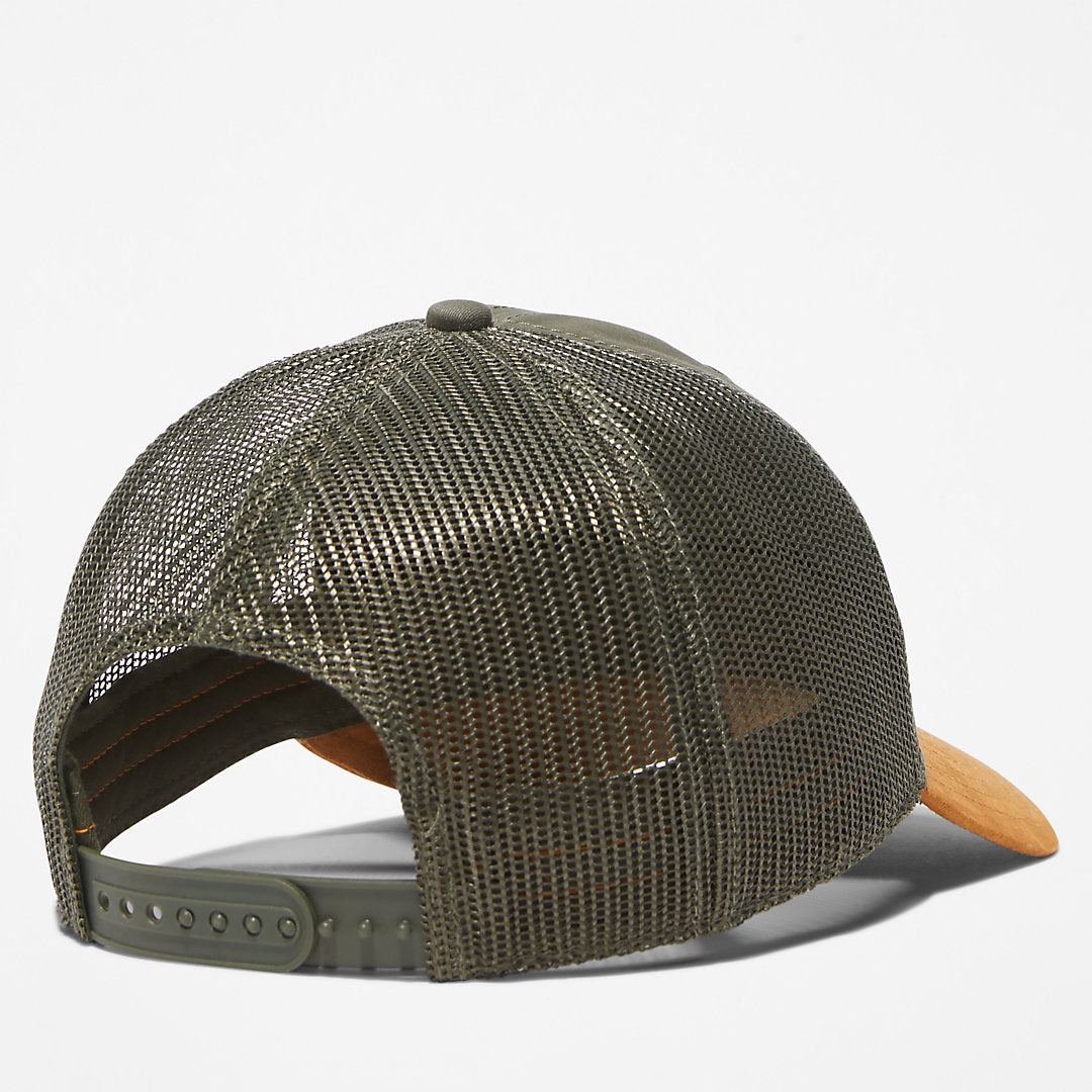 Timberland Trusted - Trucker Hat with a Faux-suede Brim for Men in Green