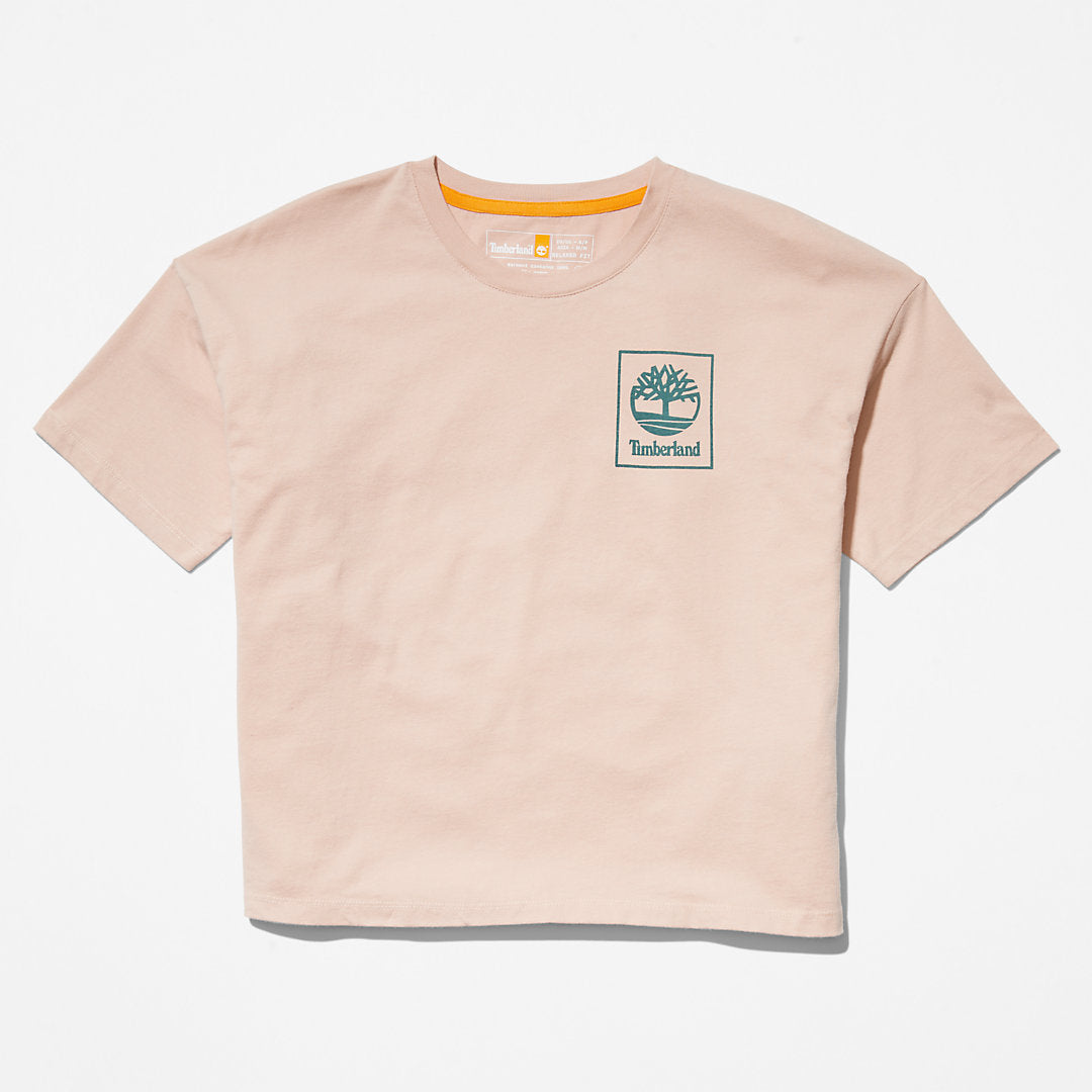 Timberland Value - Back Graphic Logo T-Shirt for Women in Pink
