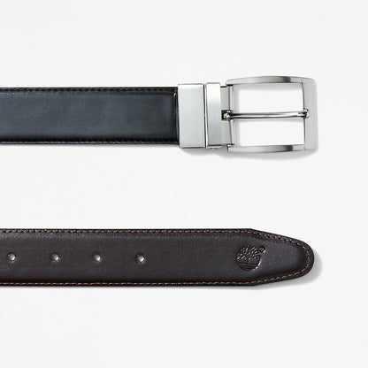 Timberland Everyday - Reversible Leather Belt for Men in Dark Brown/Black
