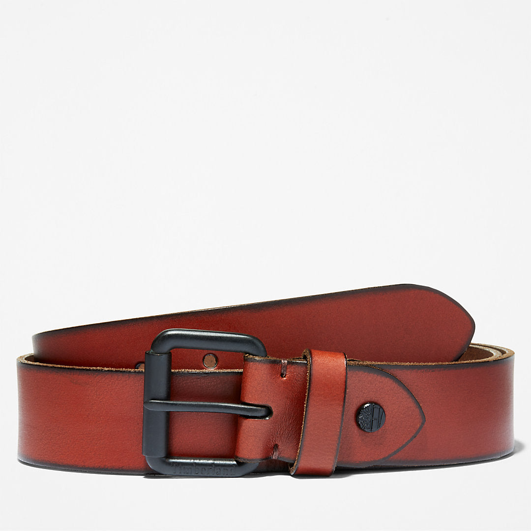 Timberland Top Pick - Roller Buckle Leather Belt for Men in Brown