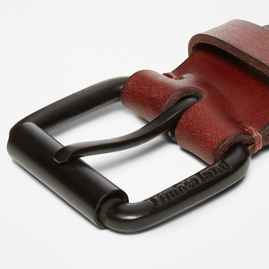 Timberland Top Pick - Roller Buckle Leather Belt for Men in Brown