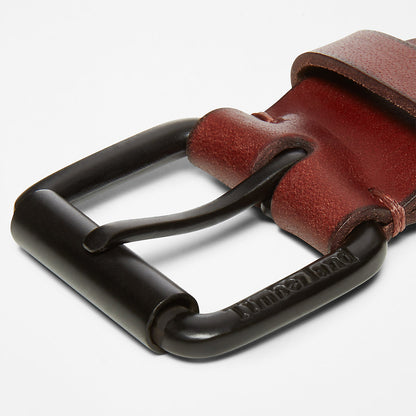 Timberland Top Pick - Roller Buckle Leather Belt for Men in Brown