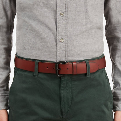 Timberland Top Pick - Roller Buckle Leather Belt for Men in Brown