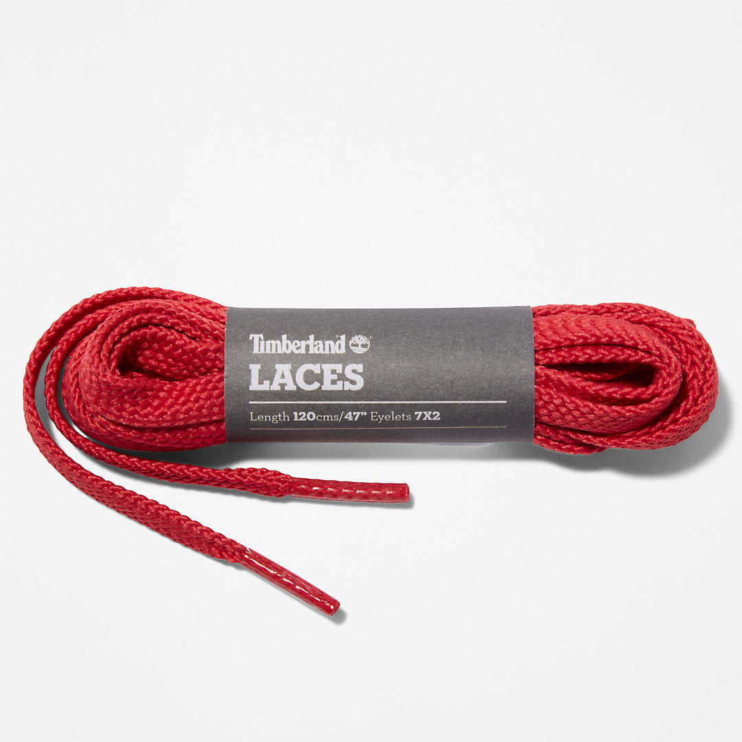 Timberland Recommended - 119.4cm / 47" Flat Replacement Laces in Red