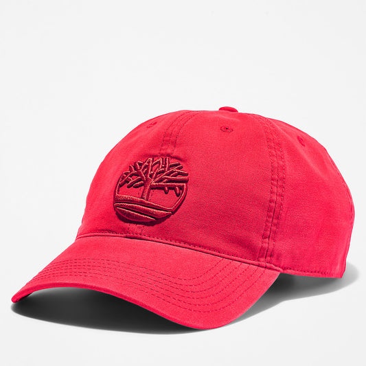 Timberland Hot Sale - Soundview Cotton Canvas Cap for Men in Red