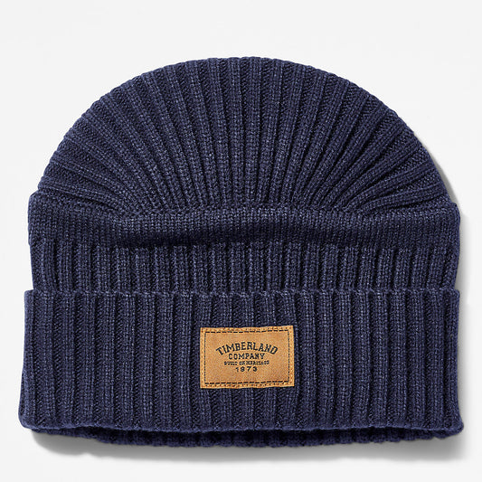 Timberland Latest - Gulf Beach Ribbed Beanie for Men in Navy