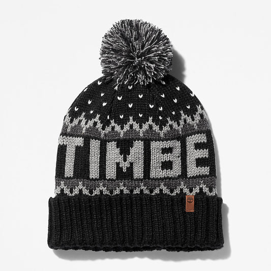Timberland Sale - Winter Roll-up Knit Beanie for Men in Black
