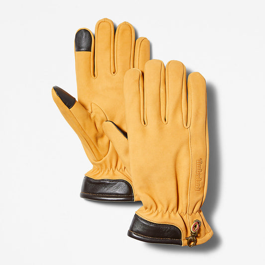 Timberland Special Offer - Winter Hill Leather Gloves for Men in Yellow