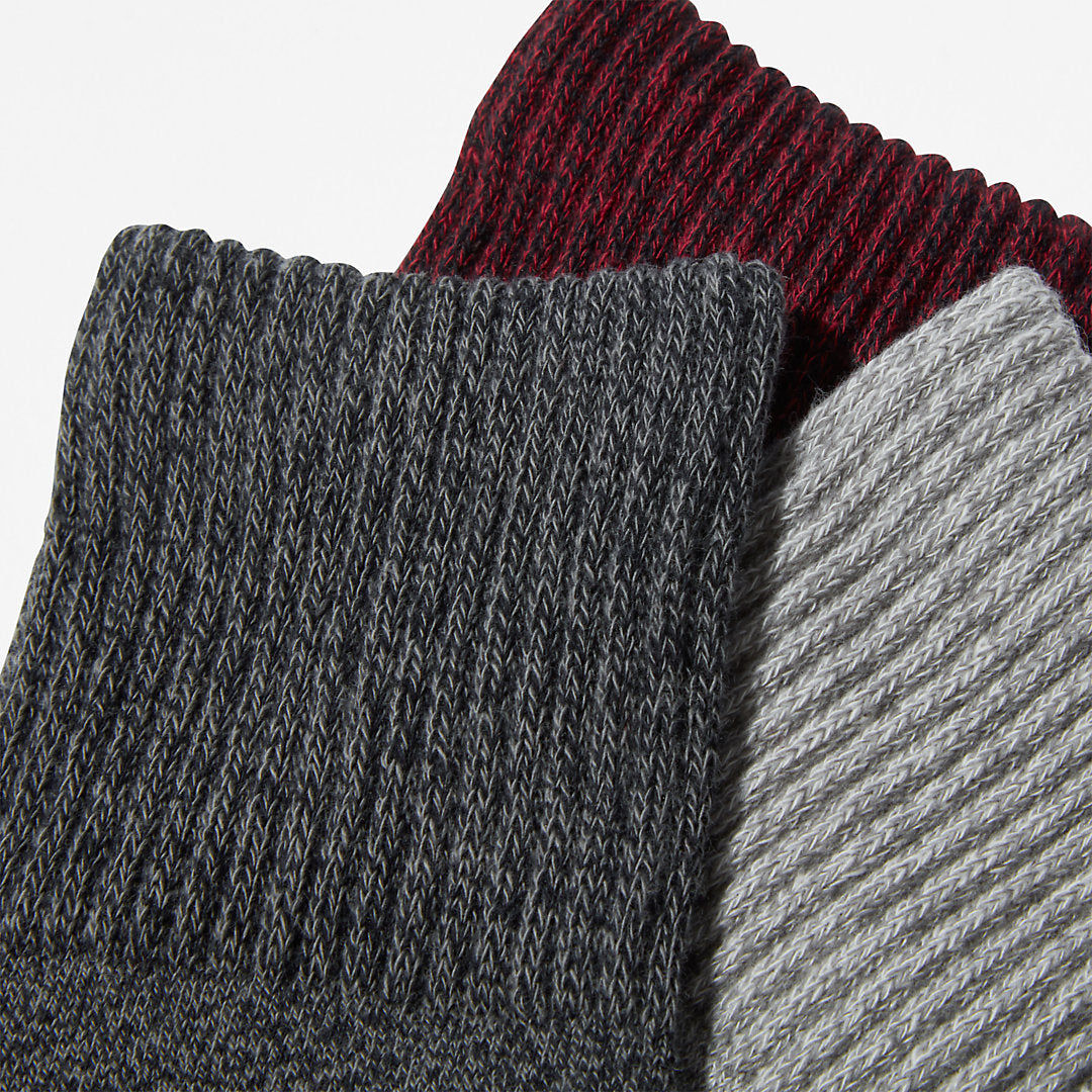 Timberland New - Three Pack Marled Crew Socks Gift Box for Women in Black