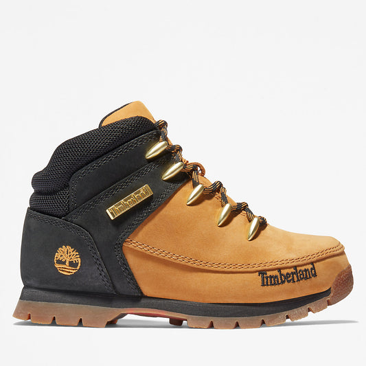 Timberland Customer Favorite - Euro Sprint Mid Hiker for Youth in Yellow/Black