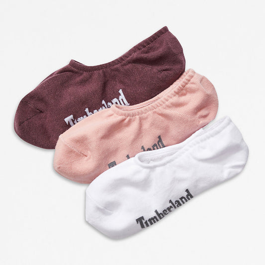Timberland Top Pick - Stratham 3-Pack Liner Socks for Women in Pink