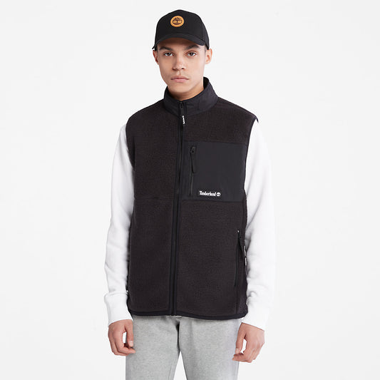 Timberland Trending - High-Pile Fleece Gilet for Men in Black
