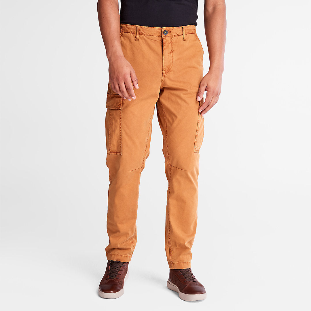 Timberland Signature - Core Twill Cargo Pants for Men in Yellow