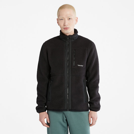 Timberland Quality - Sherpa Fleece Jacket for Men in Black