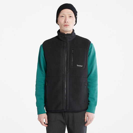 Timberland Signature - High-pile Fleece Gilet for Men in Black
