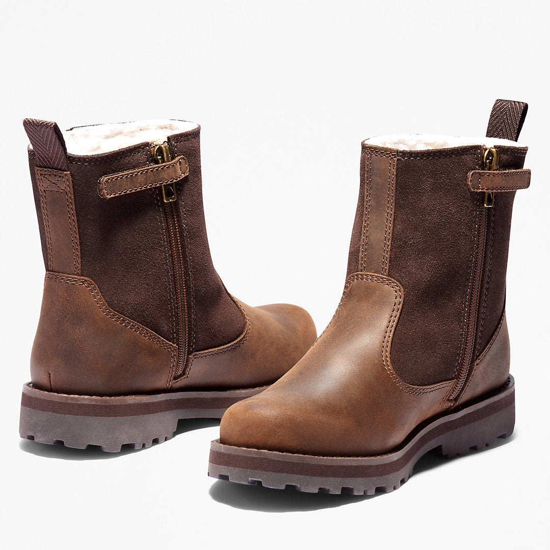 Timberland Hot Sale - Courma Kid Lined Boot for Youth in Dark Brown