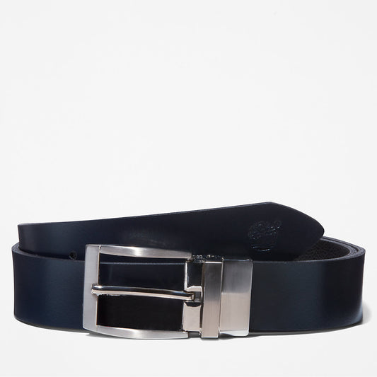 Timberland Popular - Reversible Leather Belt for Men in Navy