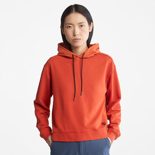 Timberland Recommended - Solid-colour Hoodie for Women in Orange