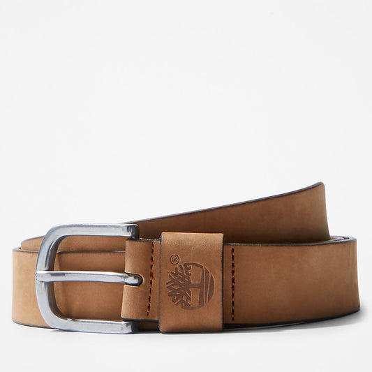 Timberland Latest - Nubuck Leather Belt for Men in Dark Yellow