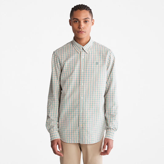 Timberland Sale - Seersucker Gingham Shirt for Men in Pink