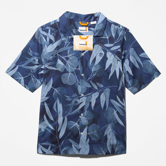 Timberland Top Pick - Organic Cotton Resort Shirt for Men in Blue