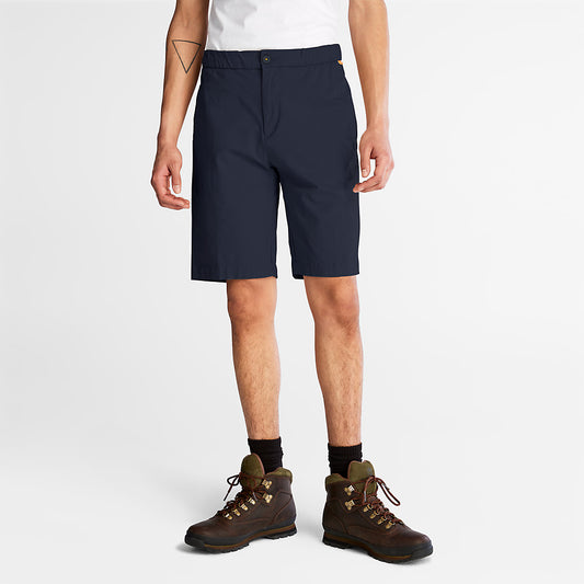 Timberland Special Offer - Cotton and Linen-Blend Shorts for Men in Navy