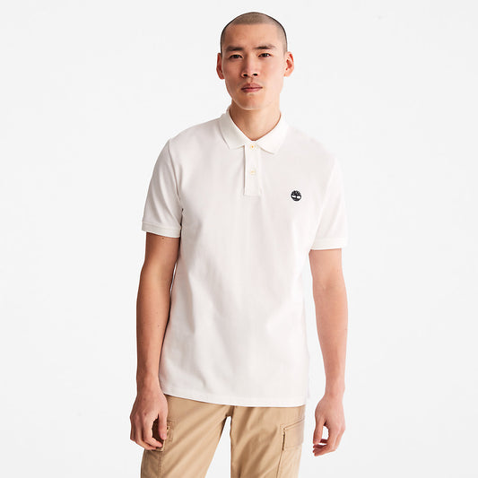 Timberland Featured - Millers River Pique Polo Shirt for Men in White