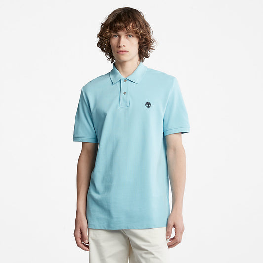 Timberland Best Seller - Millers River Pique Polo Shirt for Men in Light Blue