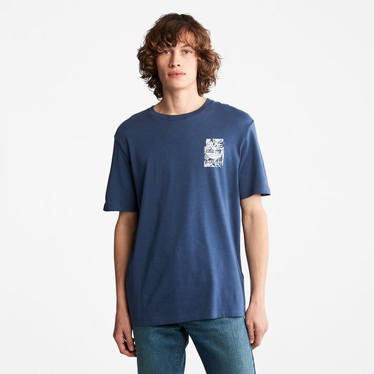 Timberland Customer Favorite - Refibra™ Technology T-Shirt for Men in Blue