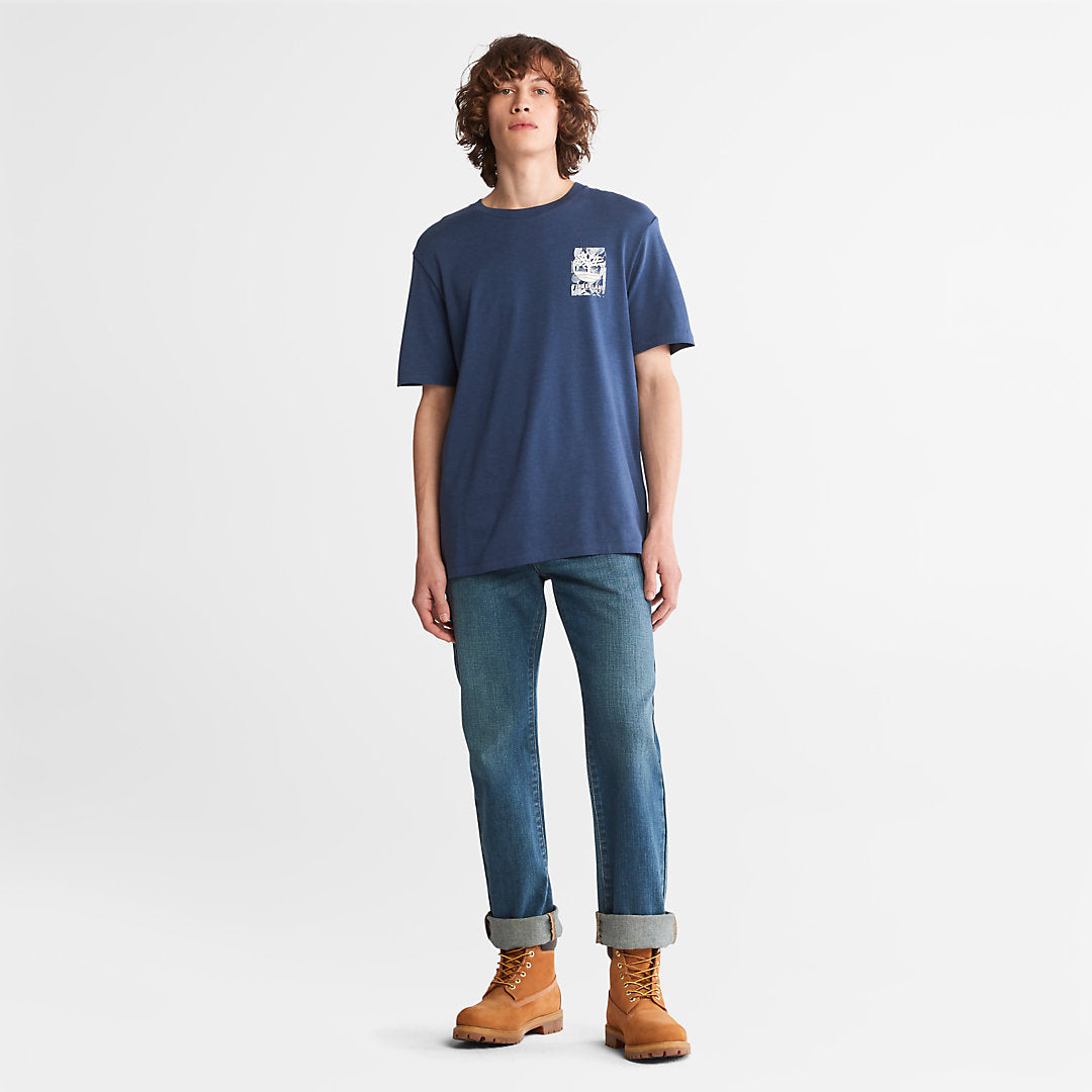 Timberland Customer Favorite - Refibra™ Technology T-Shirt for Men in Blue