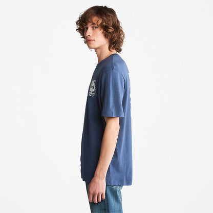 Timberland Customer Favorite - Refibra™ Technology T-Shirt for Men in Blue