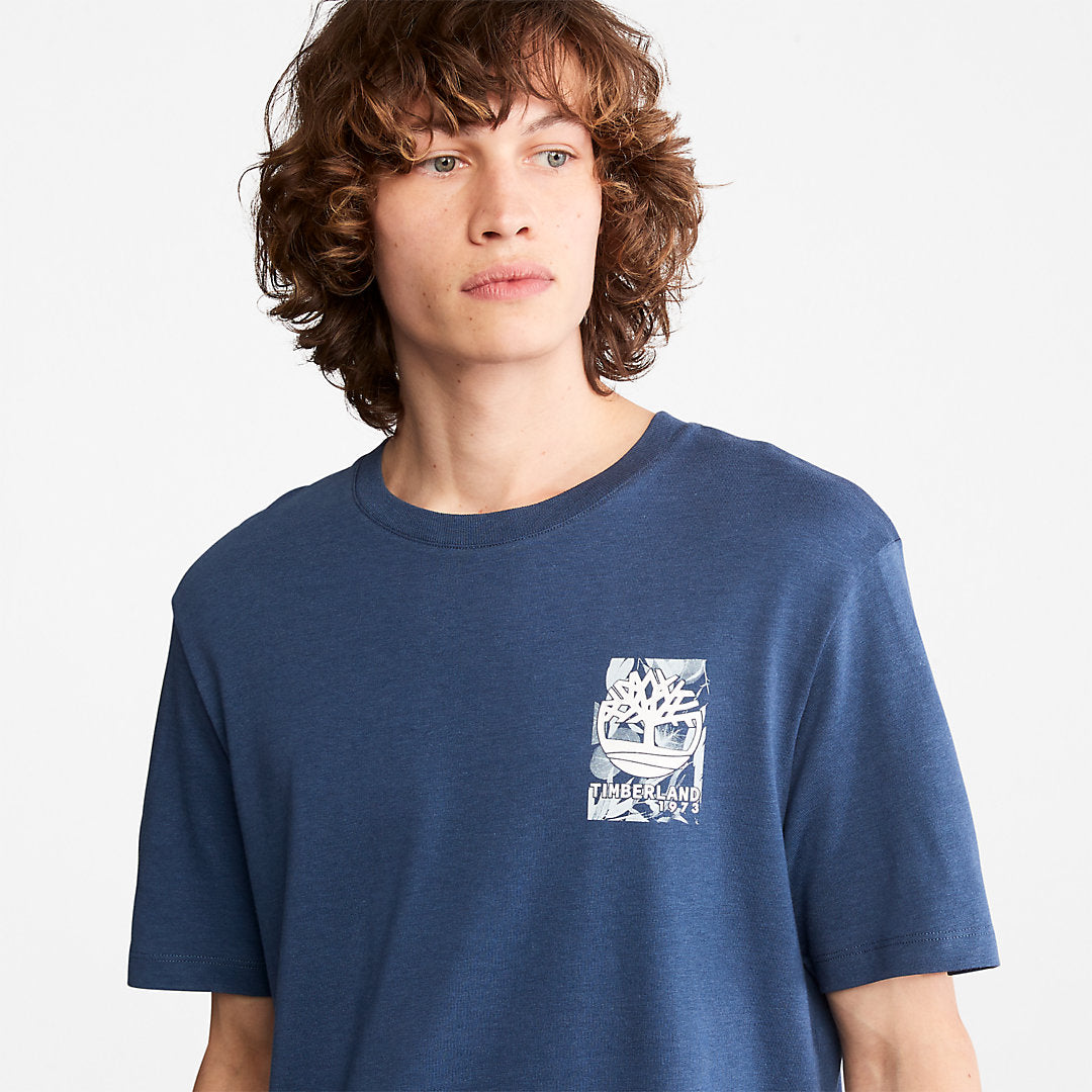 Timberland Customer Favorite - Refibra™ Technology T-Shirt for Men in Blue