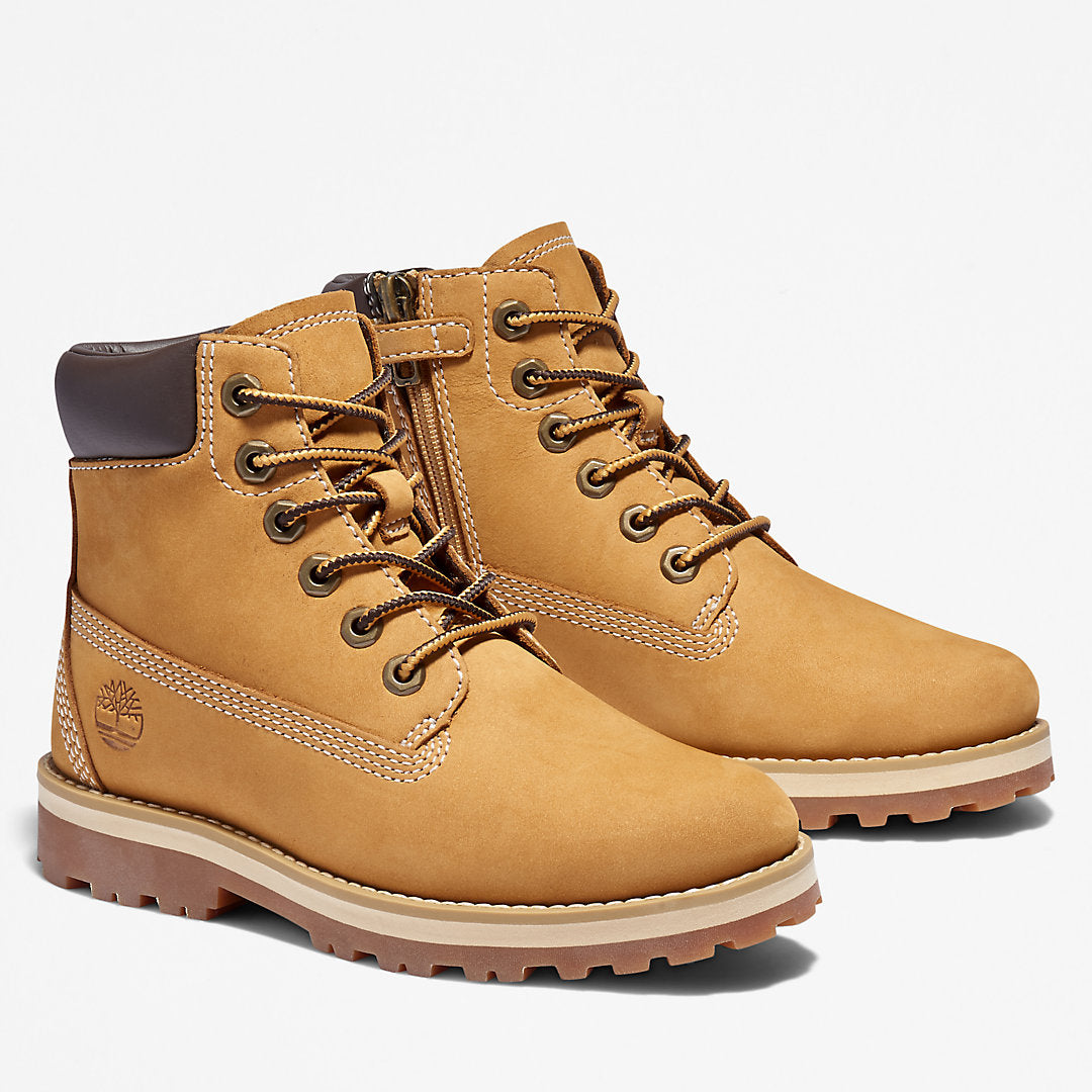 Timberland New - Courma 6 Inch Side-Zip Boot for Youth in Yellow