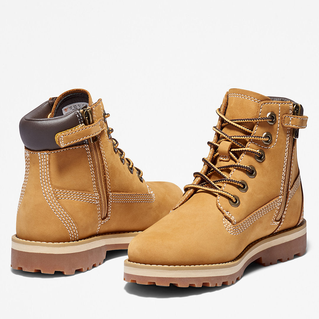 Timberland New - Courma 6 Inch Side-Zip Boot for Youth in Yellow