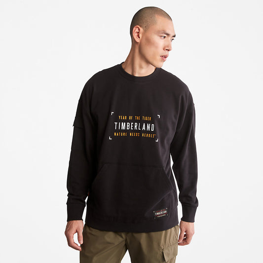 Timberland Special Offer - Year of the Tiger Sweatshirt for Men in Black