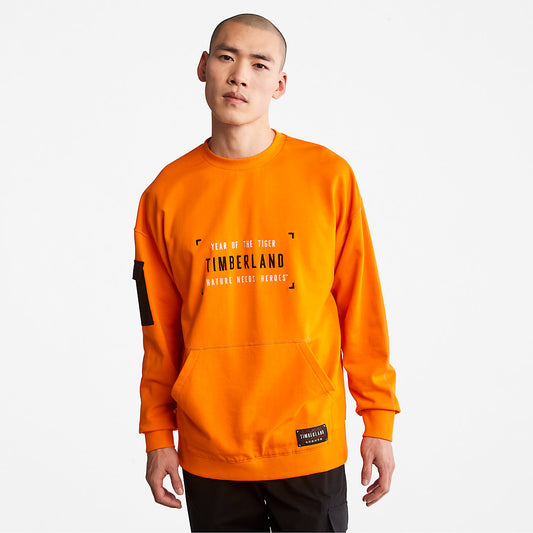 Timberland Latest - Year of the Tiger Sweatshirt for Men in Orange