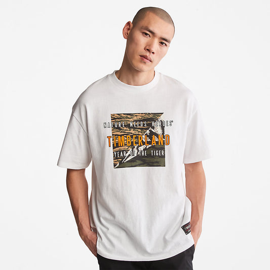 Timberland Recommended - Year of the Tiger T-Shirt for Men in White