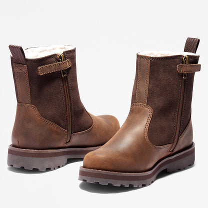 Timberland Best Seller - Courma Kid Lined Boot for Junior in Dark Brown