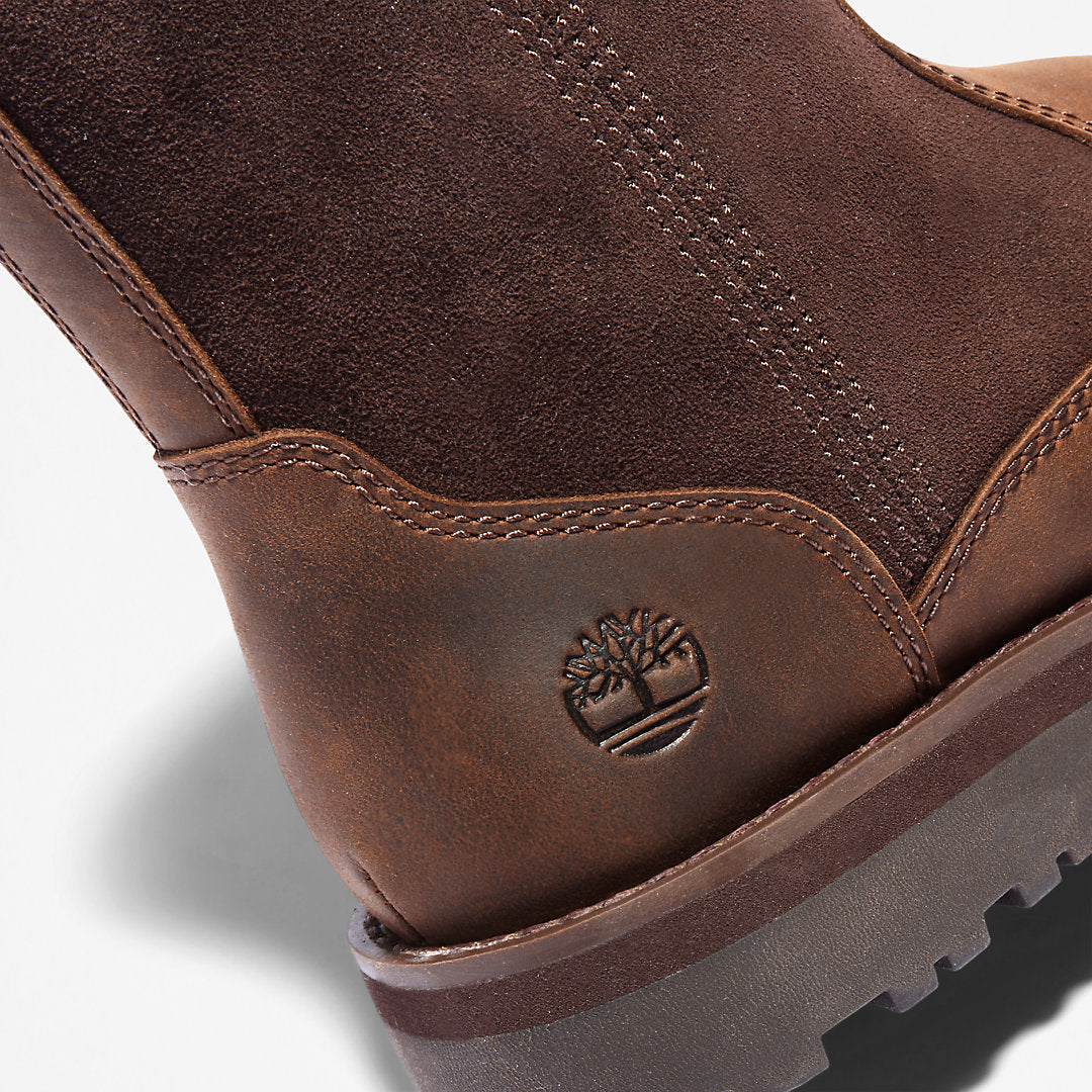 Timberland Best Seller - Courma Kid Lined Boot for Junior in Dark Brown