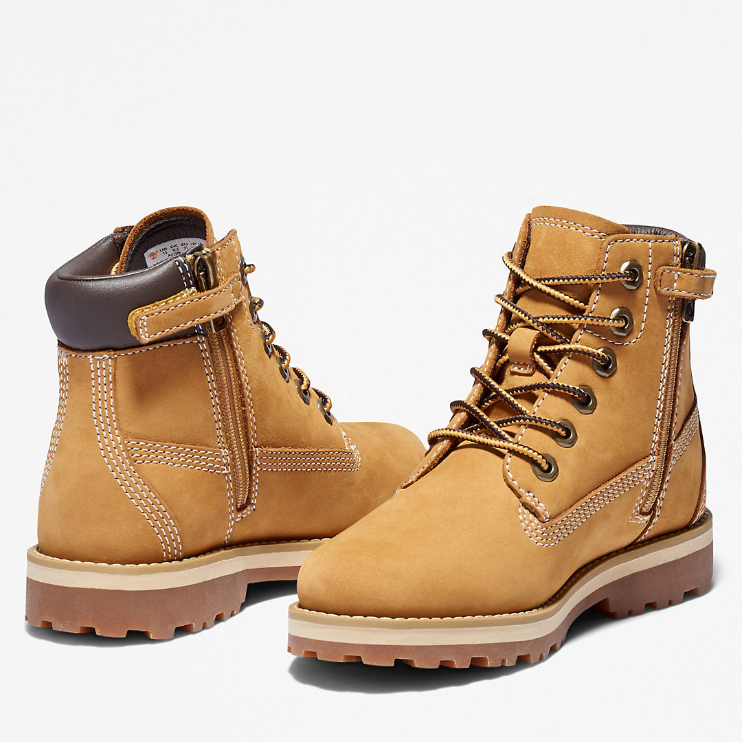 Timberland Popular - Courma Kid 6 Inch Side-zip Boot for Junior in Yellow