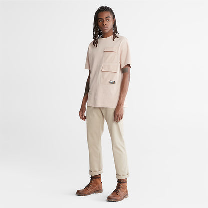 Timberland Popular - Progressive Utility Multi-pocket T-Shirt for Men in Pink
