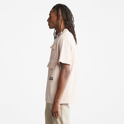 Timberland Popular - Progressive Utility Multi-pocket T-Shirt for Men in Pink