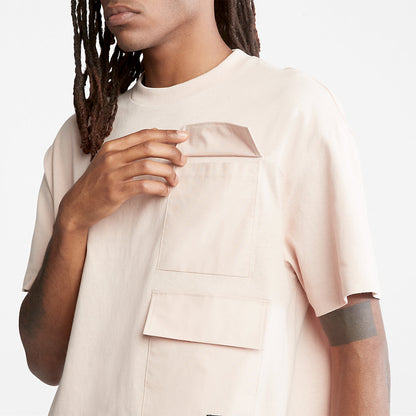 Timberland Popular - Progressive Utility Multi-pocket T-Shirt for Men in Pink