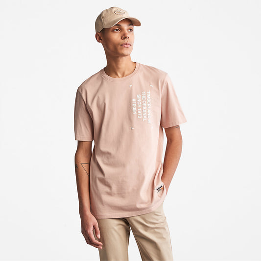 Timberland Trending - Progressive Utility Graphic T-Shirt for Men in Pink
