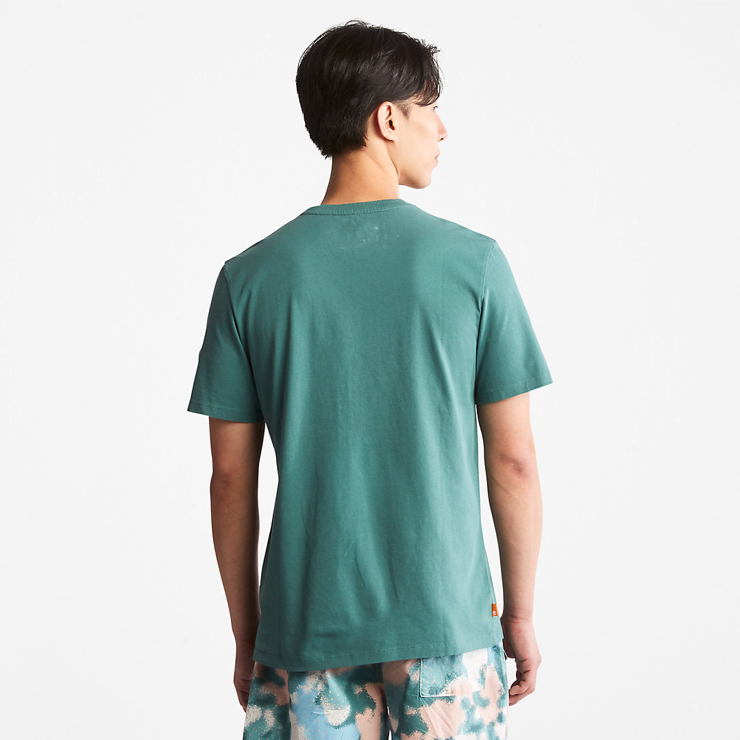 Timberland Latest - Storytelling Logo T-Shirt for Men in Teal