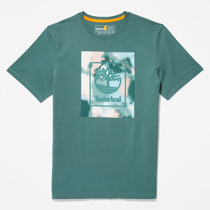 Timberland Latest - Storytelling Logo T-Shirt for Men in Teal