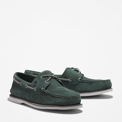 Timberland Trusted - Timberland® 2-Eye Classic Boat Shoe for Men in Green